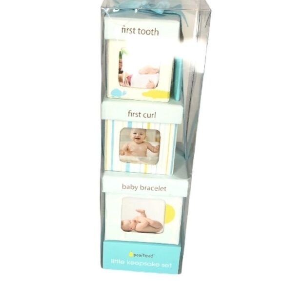 3/$15 or 5/$20 NEW Pearhead little keepsake box set - Picture 1 of 8